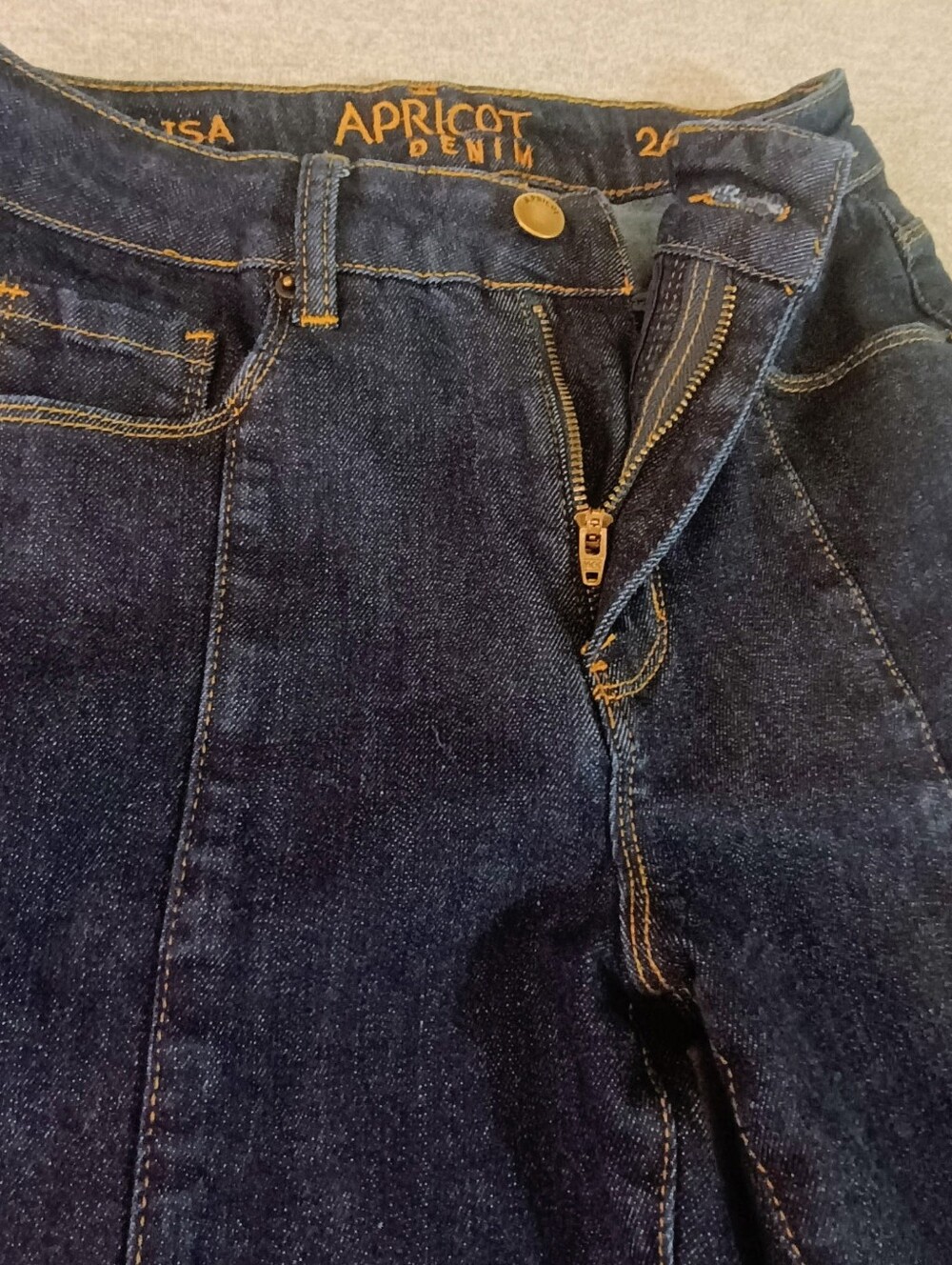 APRICOT Women's Size 26 Regular Dark Blue Flare High-Rise Jeans - Picture 7 of 9